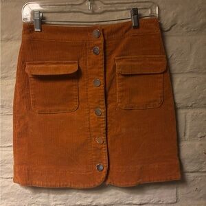 Ann Taylor LOFT Corduroy Mini Skirt-Size 0